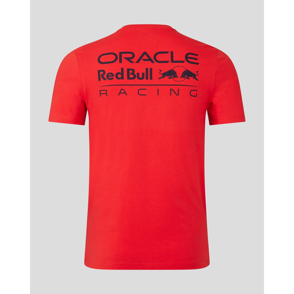 Red Bull Racing F1 Core Logo T-shirt - Flame Scarlet/Grey/Night Sky T-shirts Firebrick