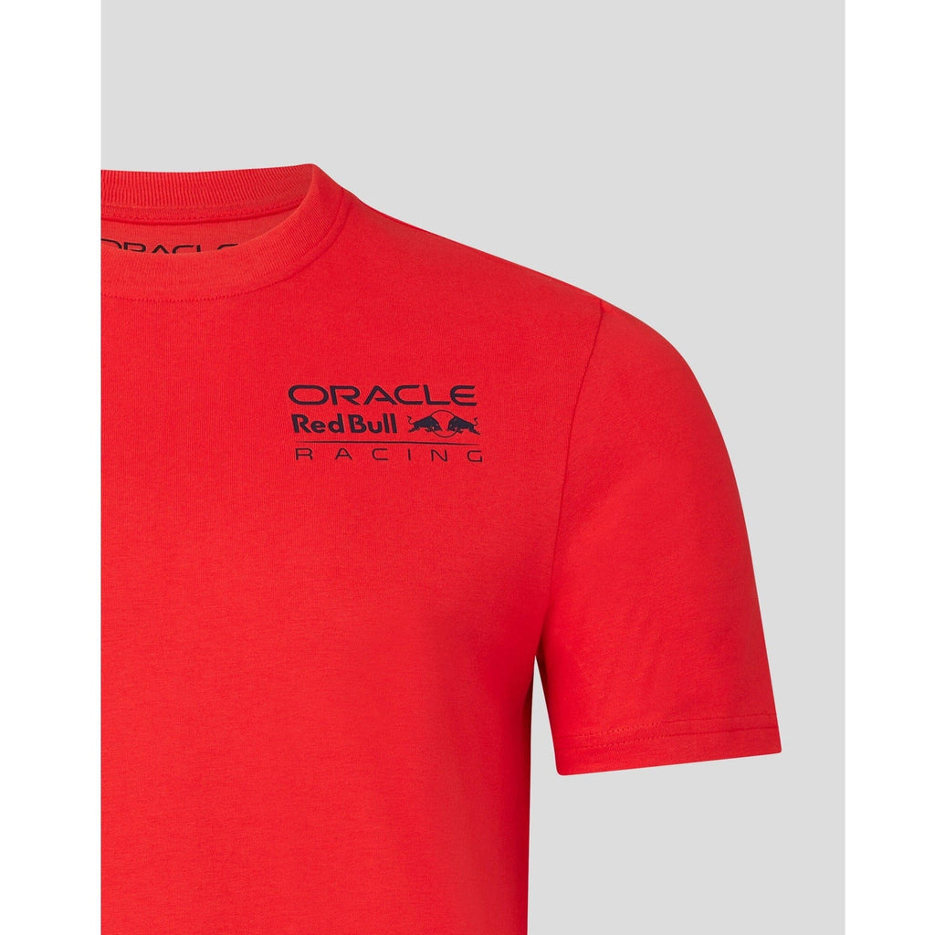 Red Bull Racing F1 Core Logo T-shirt - Flame Scarlet/Grey/Night Sky T-shirts Firebrick