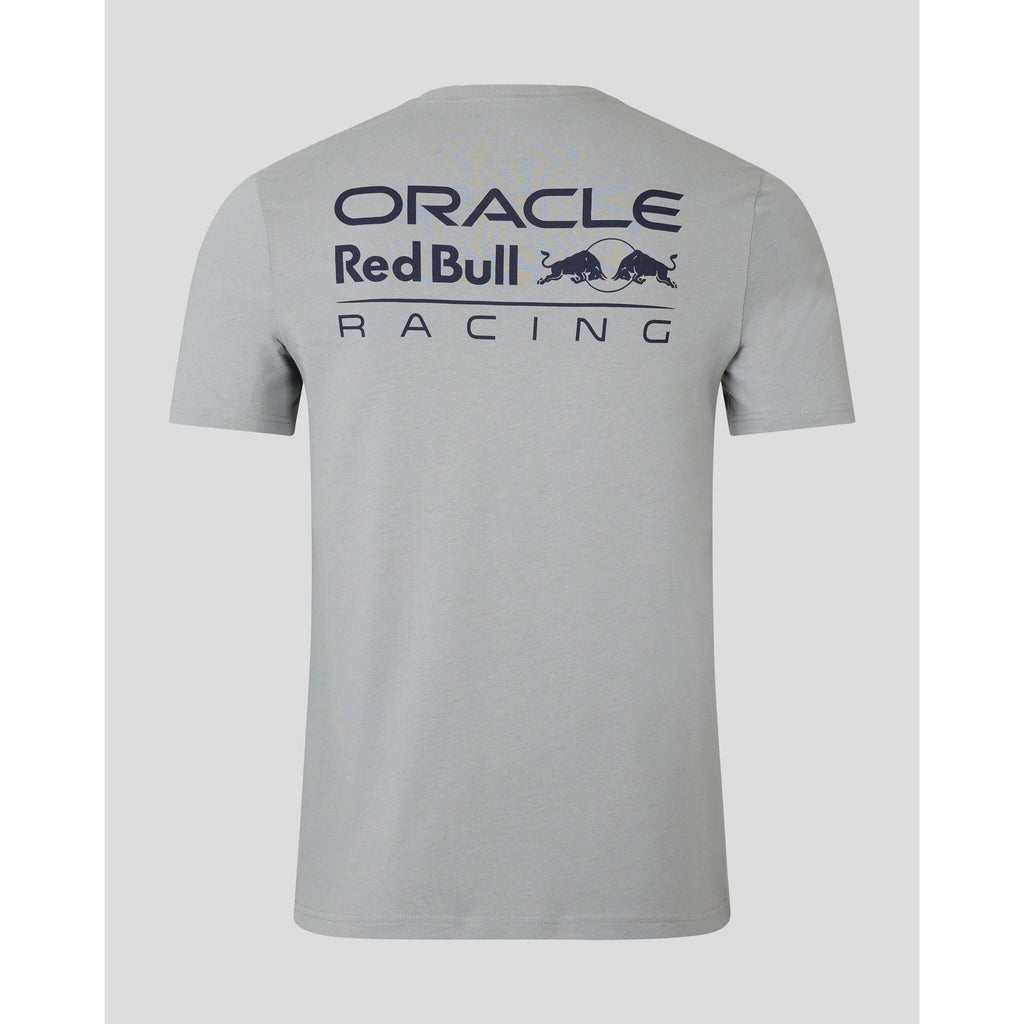 Red Bull Racing F1 Core Logo T-shirt - Flame Scarlet/Grey/Night Sky T-shirts Light Gray