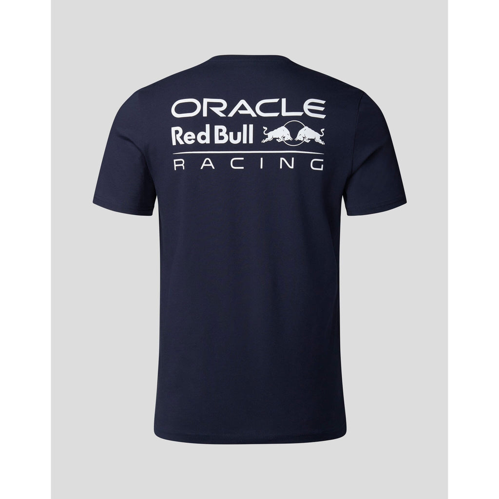 Red Bull Racing F1 Core Logo T-shirt - Flame Scarlet/Grey/Night Sky T-shirts Light Gray