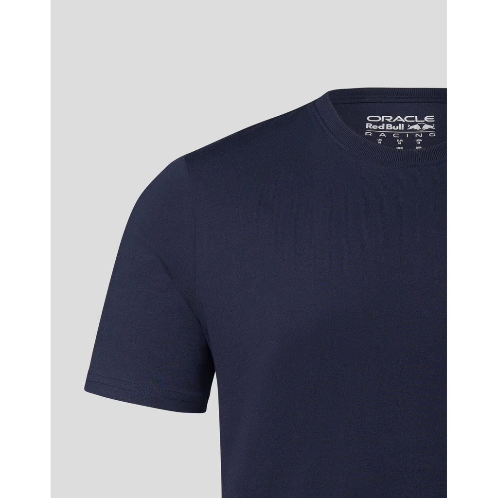 Red Bull Racing F1 Core Logo T-shirt - Flame Scarlet/Grey/Night Sky T-shirts Dark Slate Gray