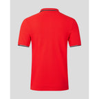 Red Bull Racing F1 Core Logo Polo - Flame Scarlet/Grey/Night Sky/White Polos Red