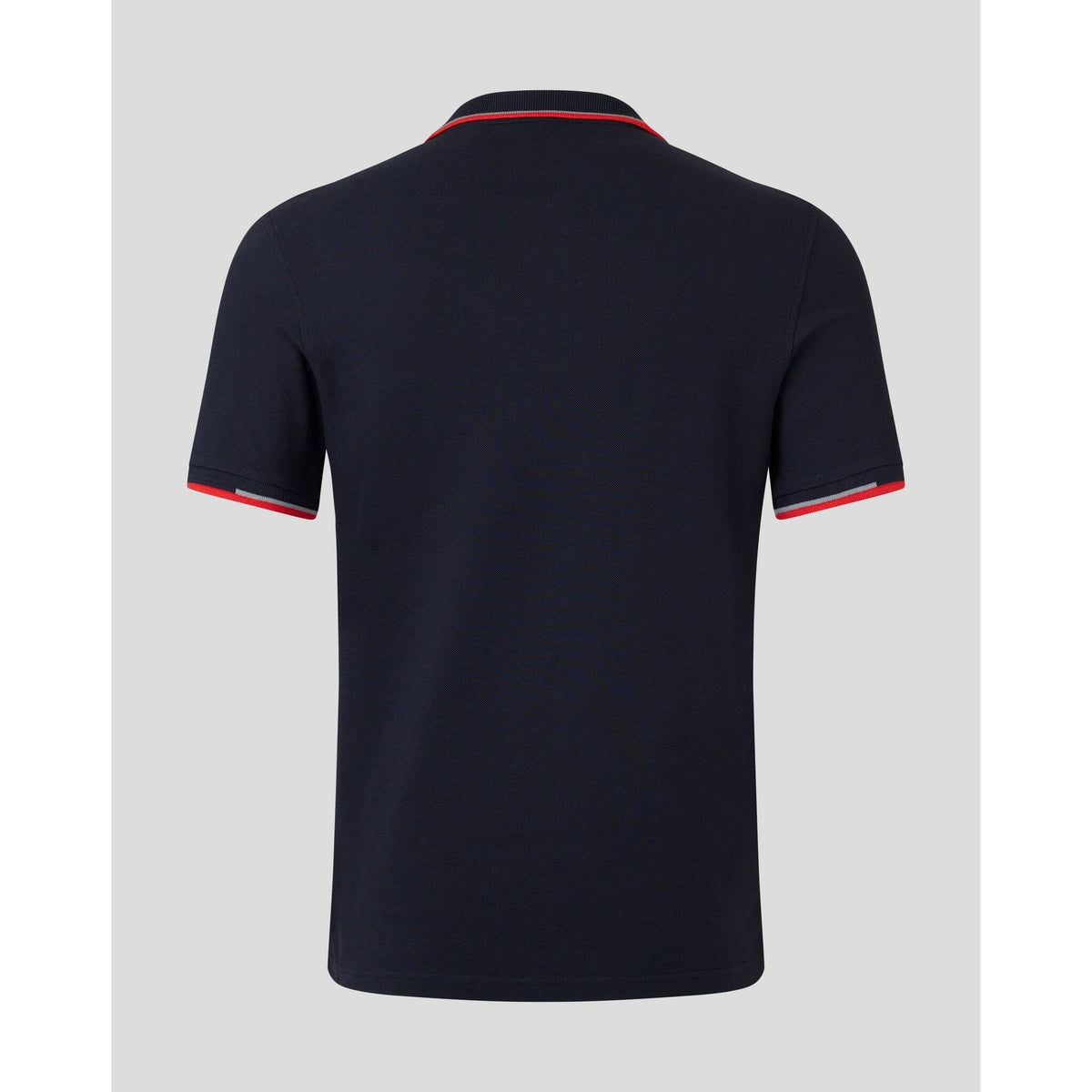 Red Bull Racing F1 Core Logo Polo - Flame Scarlet/Grey/Night Sky/White Polos Light Gray