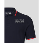 Red Bull Racing F1 Core Logo Polo - Flame Scarlet/Grey/Night Sky/White Polos Dark Slate Gray