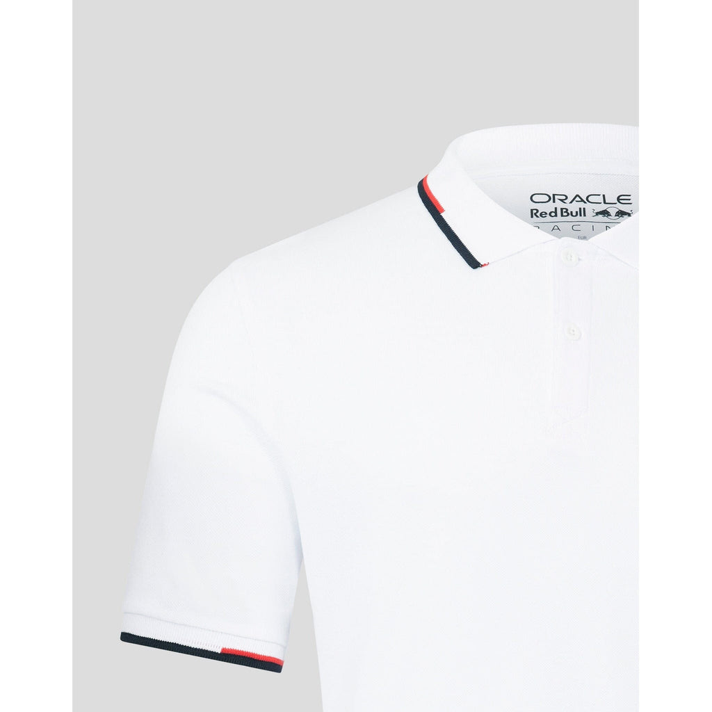 Red Bull Racing F1 Core Logo Polo - Flame Scarlet/Grey/Night Sky/White Polos Lavender