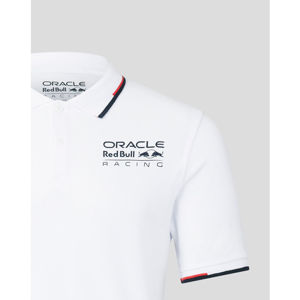 Red Bull Racing F1 Core Logo Polo - Flame Scarlet/Grey/Night Sky/White Polos Lavender