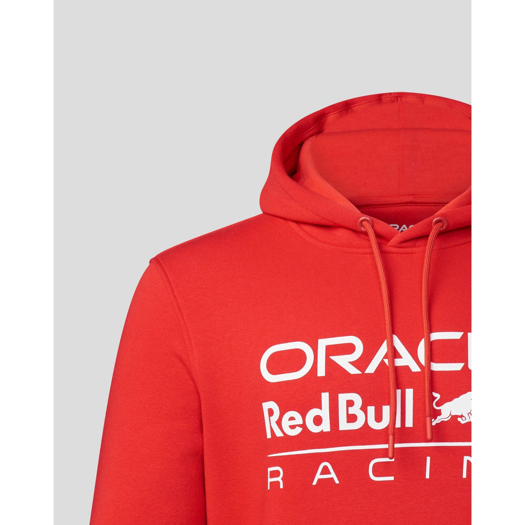 Red Bull Racing F1 Core Overhead Hoodie - Flame Scarlet/Grey/Night Sky Hoodies Firebrick