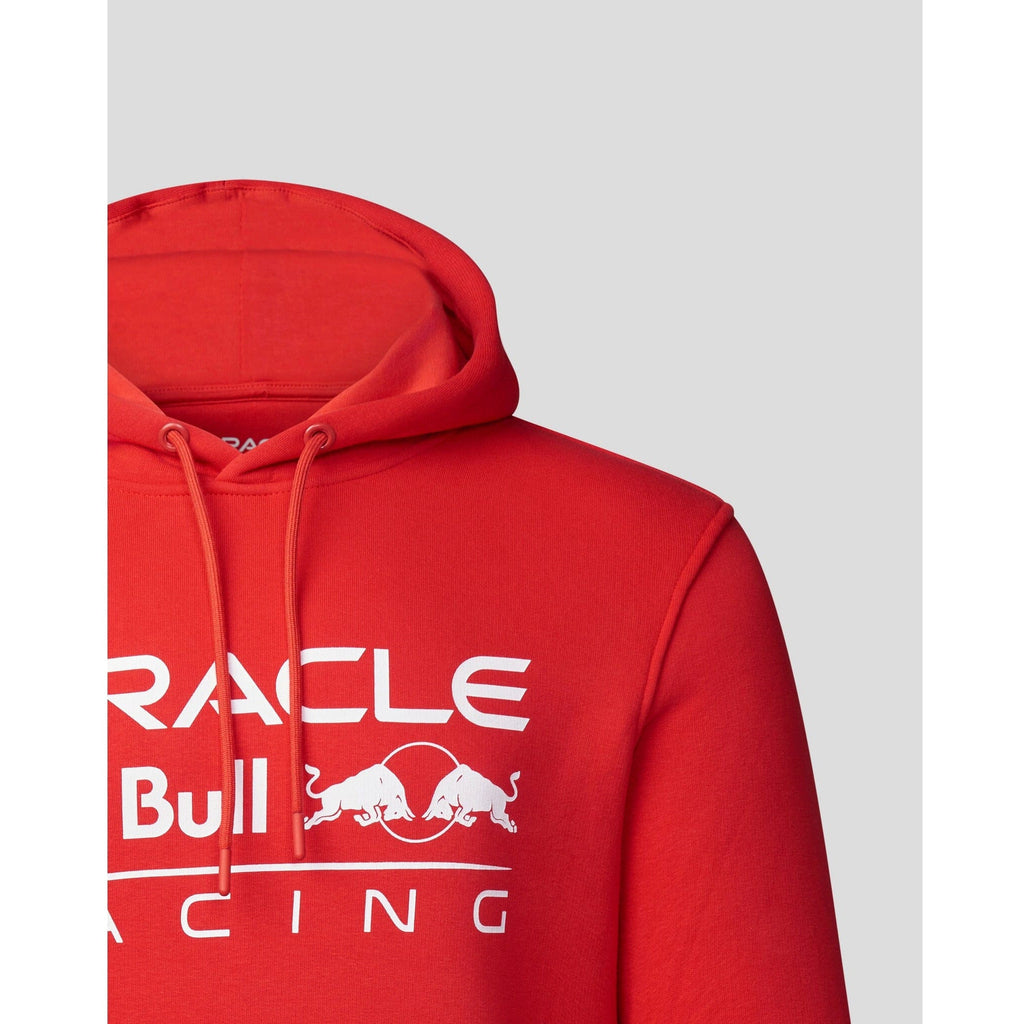 Red Bull Racing F1 Core Overhead Hoodie - Flame Scarlet/Grey/Night Sky Hoodies Firebrick