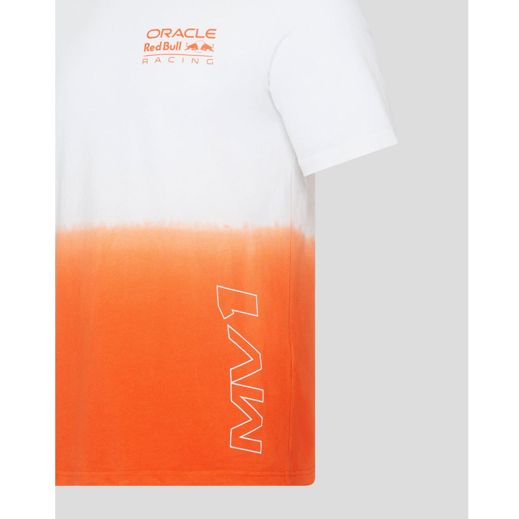 Red Bull Racing F1 Max Verstappen Driver T-Shirt - Exotic Orange/White T-shirts Tomato