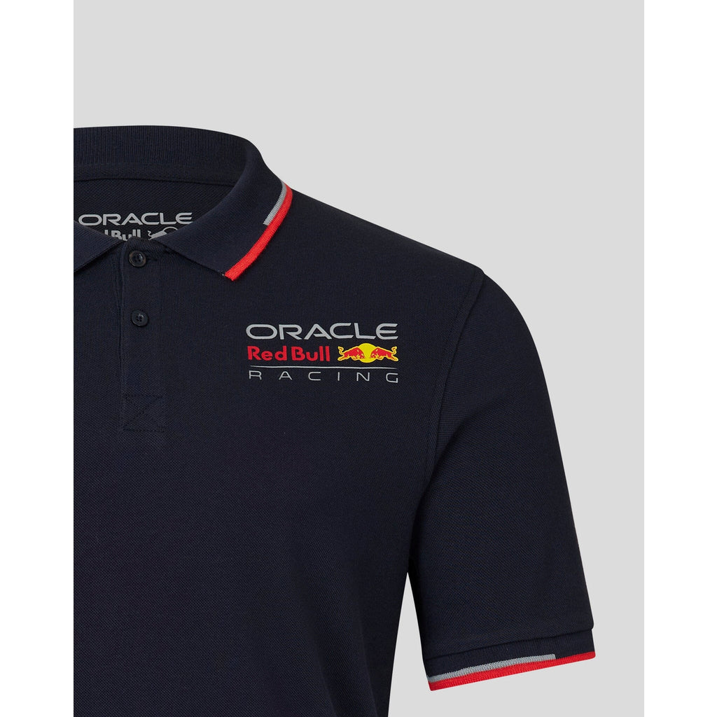Red Bull Racing F1 Unisex Core Color Logo Polo - Night Sky/White Polos Black