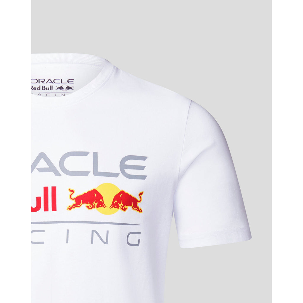 Red Bull Racing F1 Large Front Logo T-shirt - Flame Scarlet/Grey/Night Sky/White T-shirts Lavender