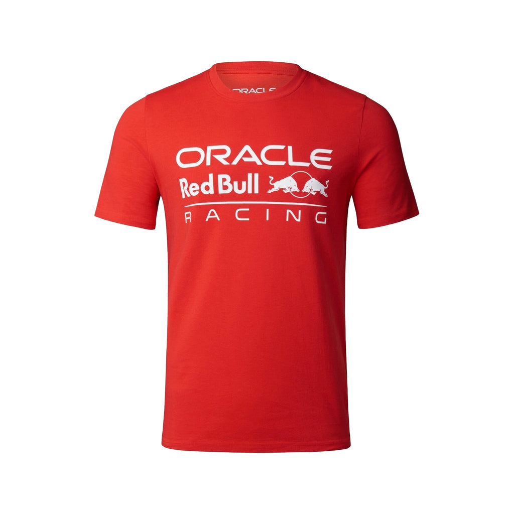 Red Bull Racing F1 Large Front Logo T-Shirt - Flame Scarlet/Grey/Night Sky/White T-shirts Red Bull Racing 
