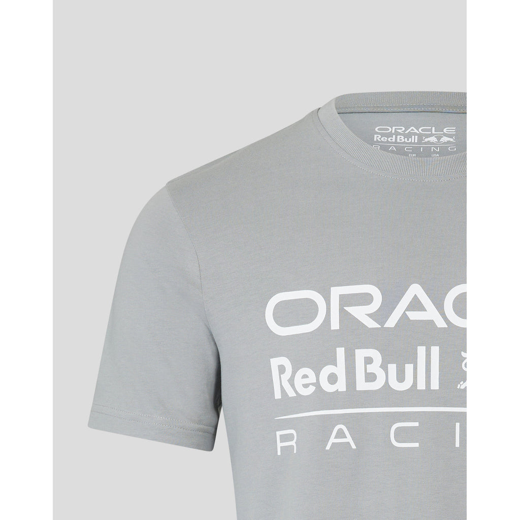 Red Bull Racing F1 Large Front Logo T-shirt - Flame Scarlet/Grey/Night Sky/White T-shirts Light Gray