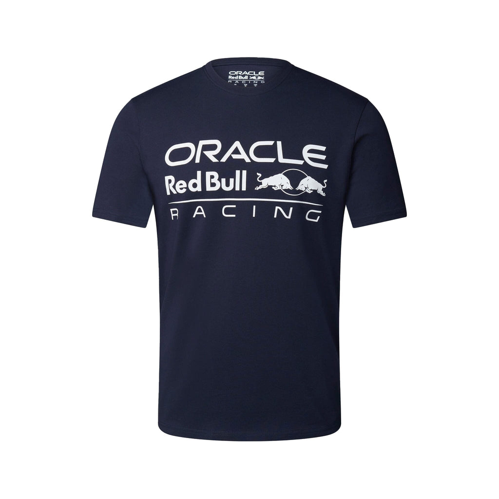 Red Bull Racing F1 Large Front Logo T-Shirt - Flame Scarlet/Grey/Night Sky/White T-shirts Red Bull Racing 