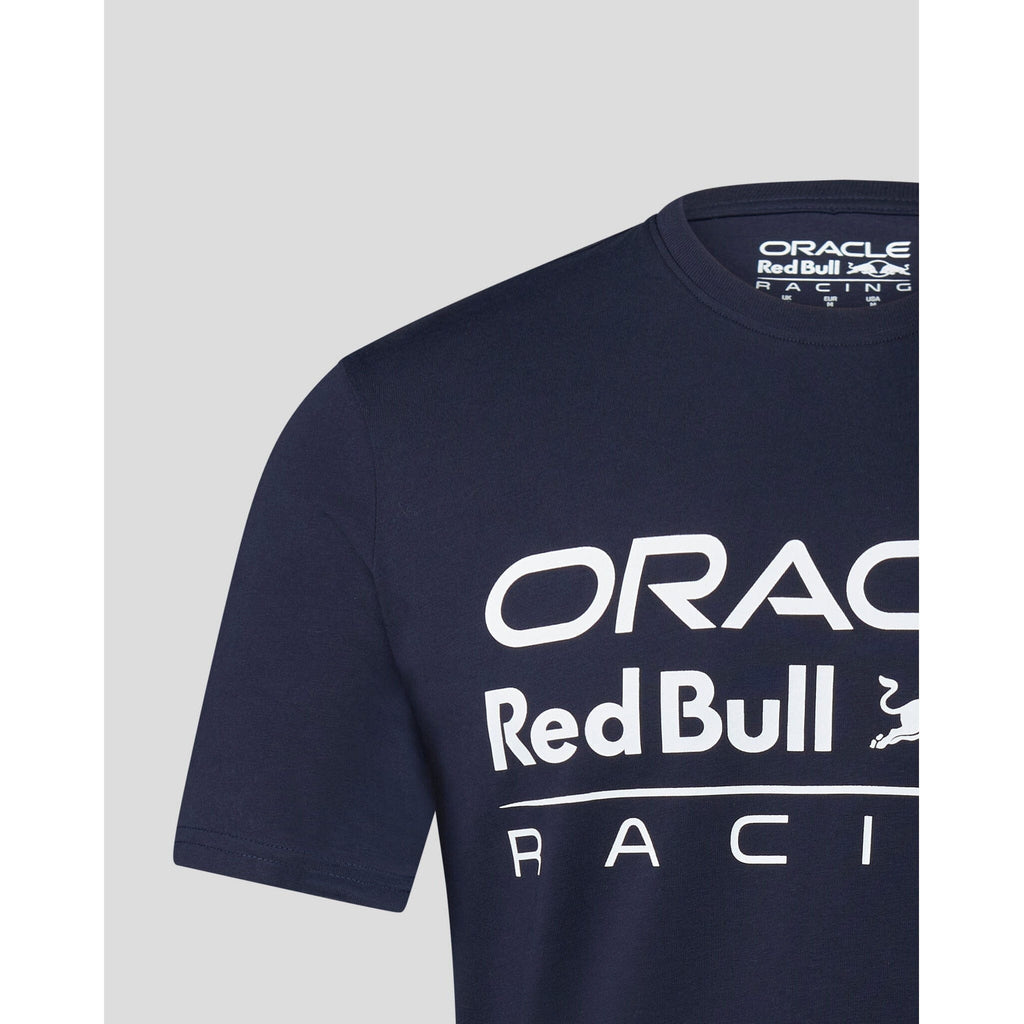 Red Bull Racing F1 Large Front Logo T-shirt - Flame Scarlet/Grey/Night Sky/White T-shirts Dark Slate Gray
