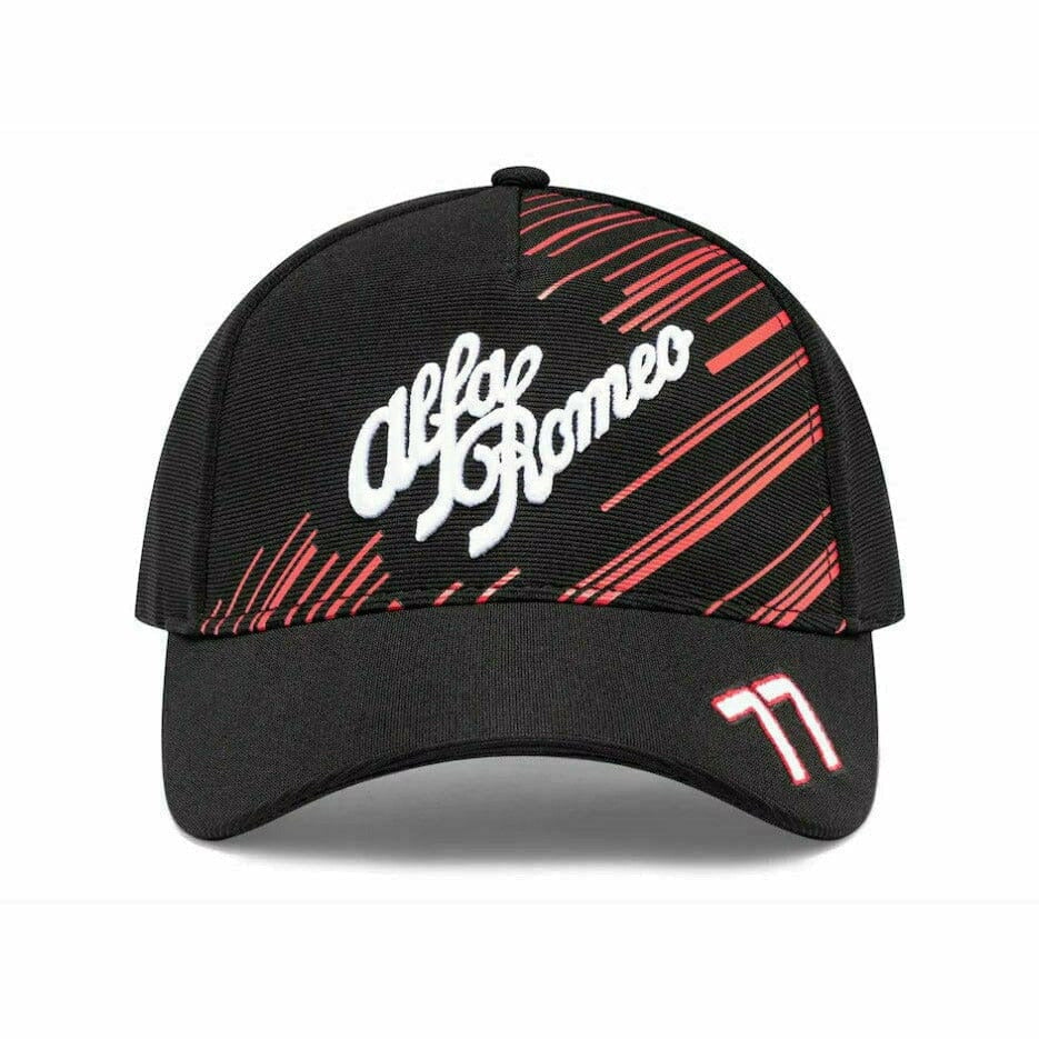 Alfa Romeo Racing F1 2022 Valtteri Bottas #77 Team Hat - Black Hats Dark Slate Gray