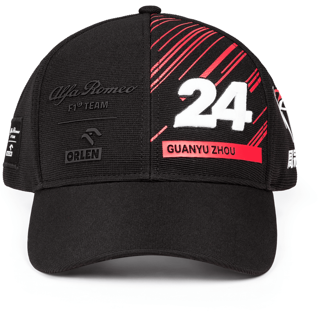 Alfa Romeo Racing F1 2022 Special Edition Guanyu Zhou Driver Baseball Hat- Black Hats Black