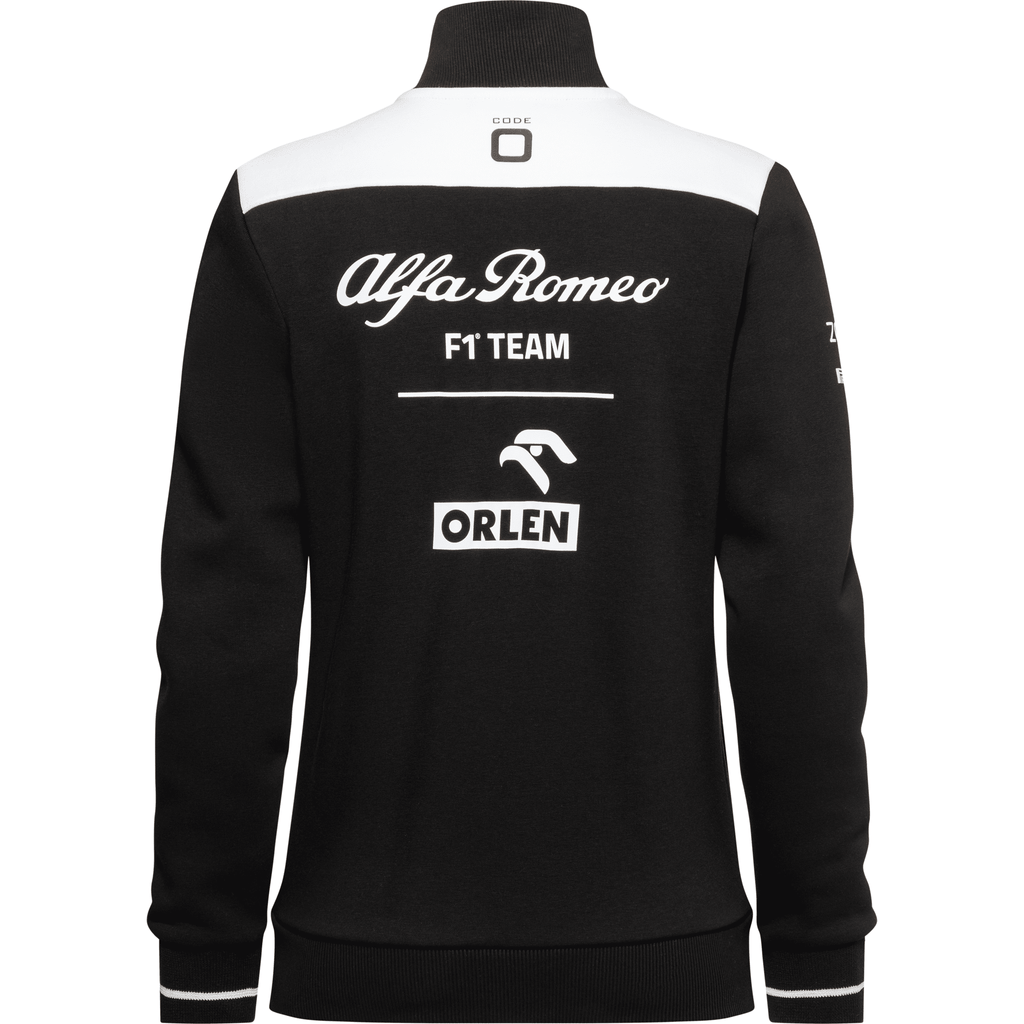 Alfa Romeo Racing F1 2022 Women's Quarter Zip Team Sweatshirt - Black Sweatshirt Black
