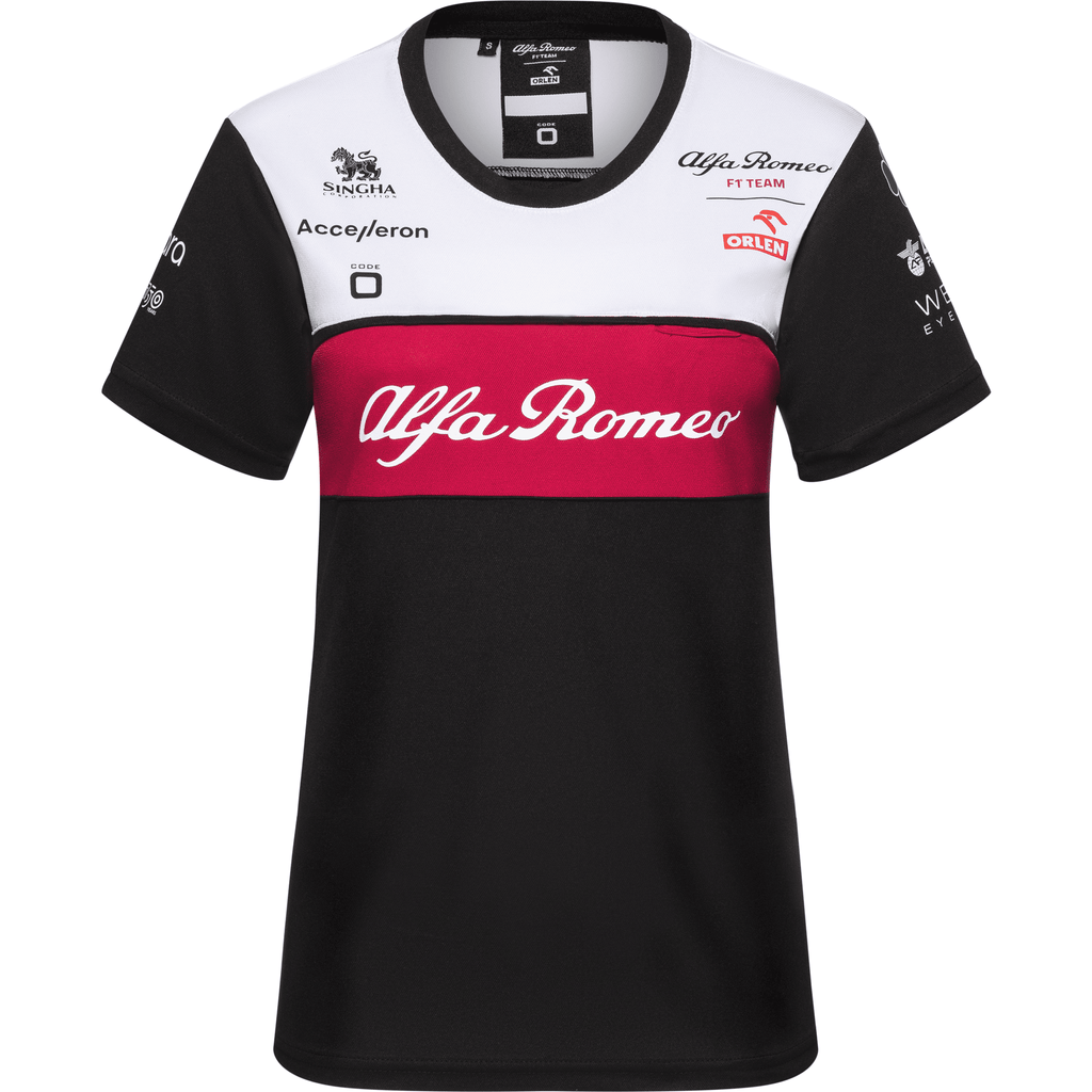 Alfa Romeo Racing F1 2022 Women's Team T-Shirt - Black T-shirts Black
