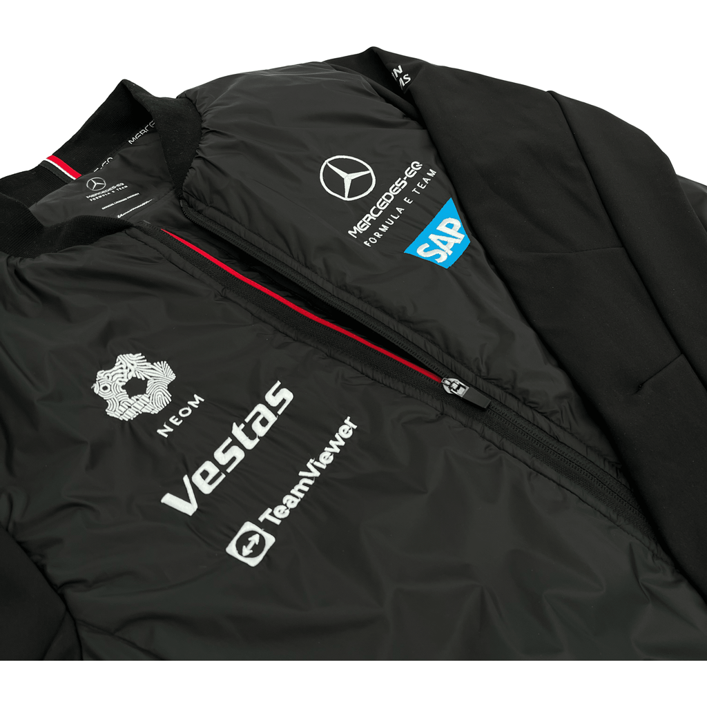 Mercedes Benz EQ Formula E S8 Team Varsity Jacket - Black Jackets Dark Slate Gray