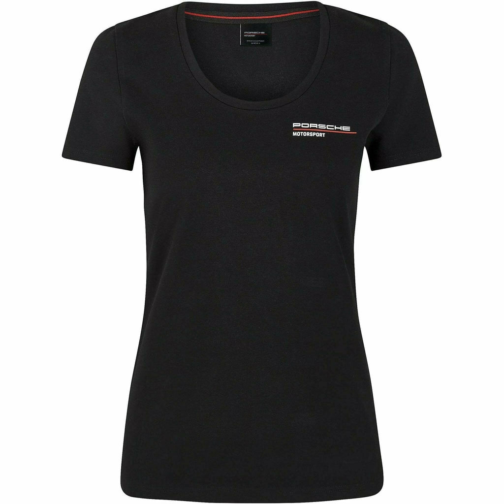 Porsche Motorsport Women's Black T-Shirt T-shirts Black