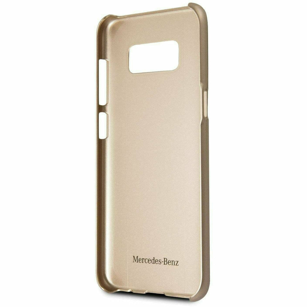 MERCEDES-BENZ REAL BRUSHED ALUMINUM WAVE VIII CASE GOLD- SAMSUNG GALAXY S8 Phone Cases Light Gray