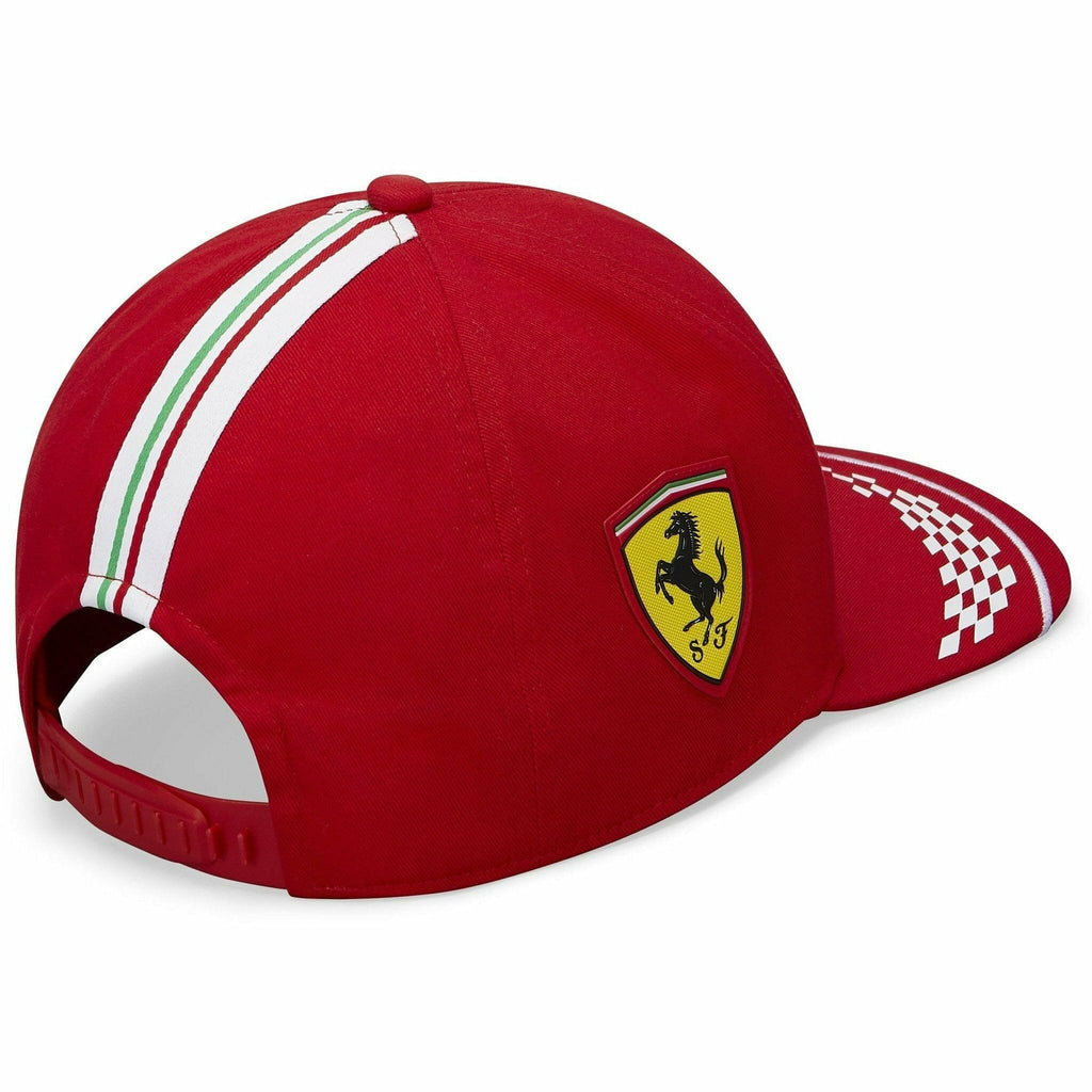 Scuderia Ferrari F1 2021 Kids Charles Leclerc Team Hat -Red Hats Dark Red