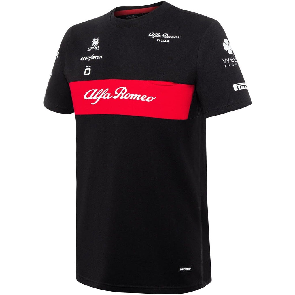 Alfa Romeo Racing F1 2023 Men's Team T-Shirt - Black T-shirts Alfa Romeo 