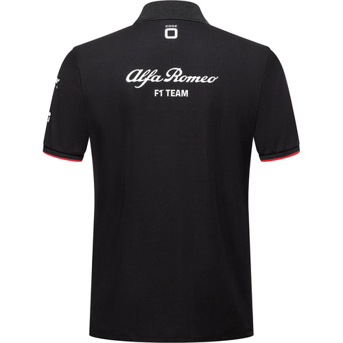 Alfa Romeo Racing F1 2023 Men's Team Polo Shirt - Black Polos Alfa Romeo 