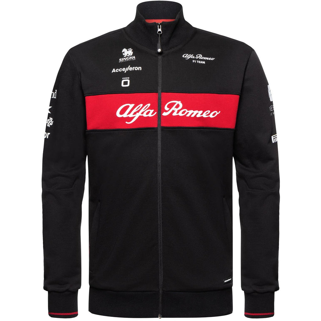 Alfa Romeo Racing F1 2023 Men's Team Full Zip Sweat Jacket - Black Sweatshirt Alfa Romeo 
