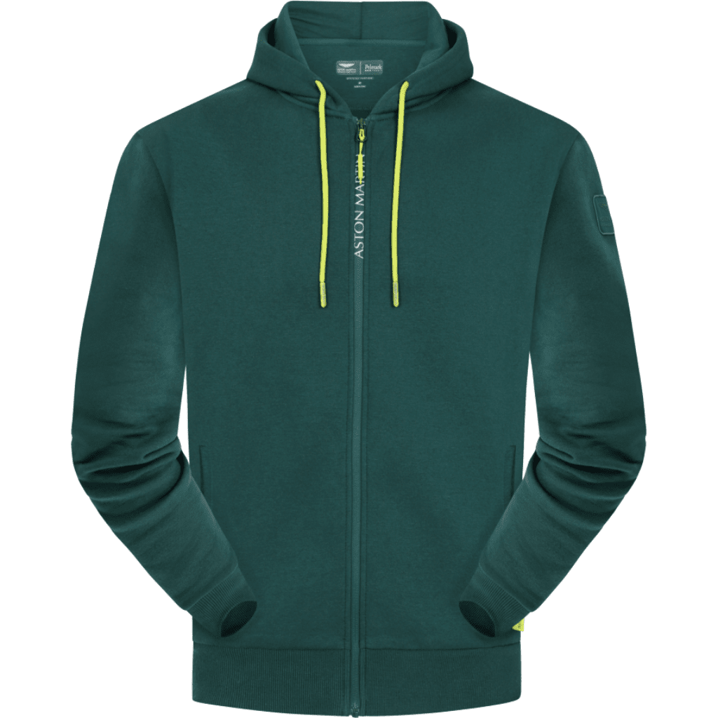 Aston Martin F1 Men's Essential Zip-Up Hoody -Green Hoodies Dark Slate Gray