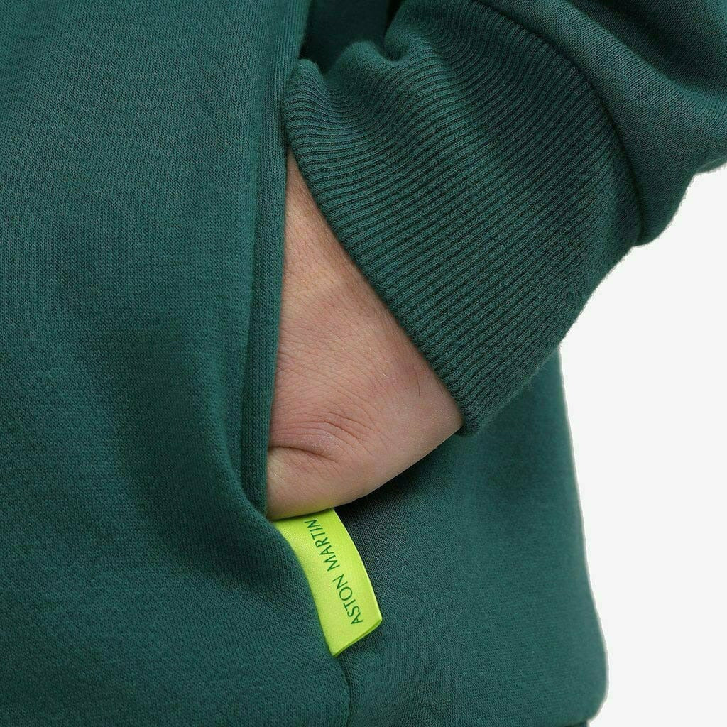 Aston Martin F1 Men's Essential Zip-Up Hoody -Green Hoodies Dark Slate Gray