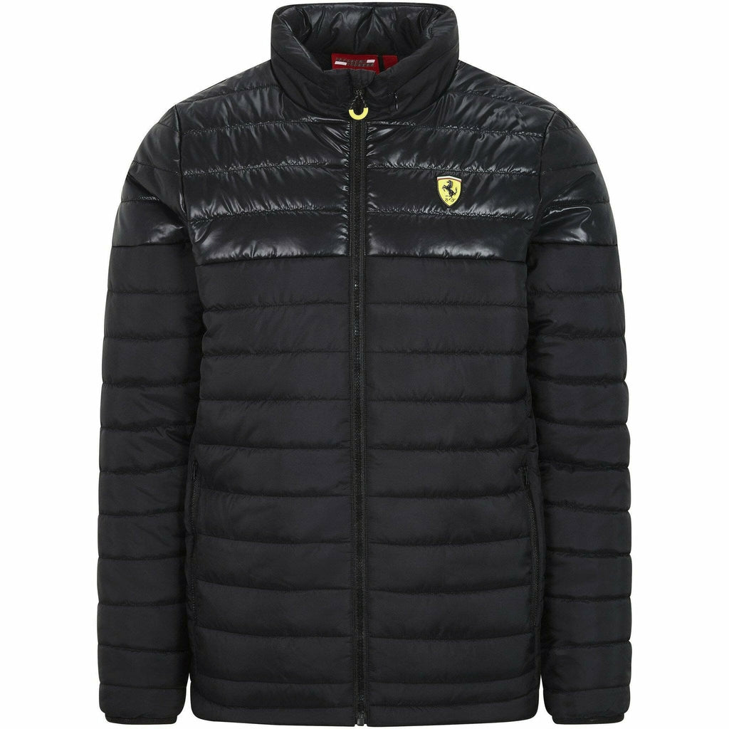 Scuderia Ferrari F1 Men's Padded Jacket- Black/Red Jackets Dark Slate Gray