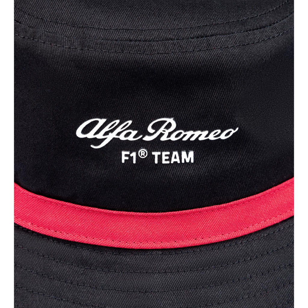 Alfa Romeo Racing F1 2023 Team Bucket Hat- Black Hats Black