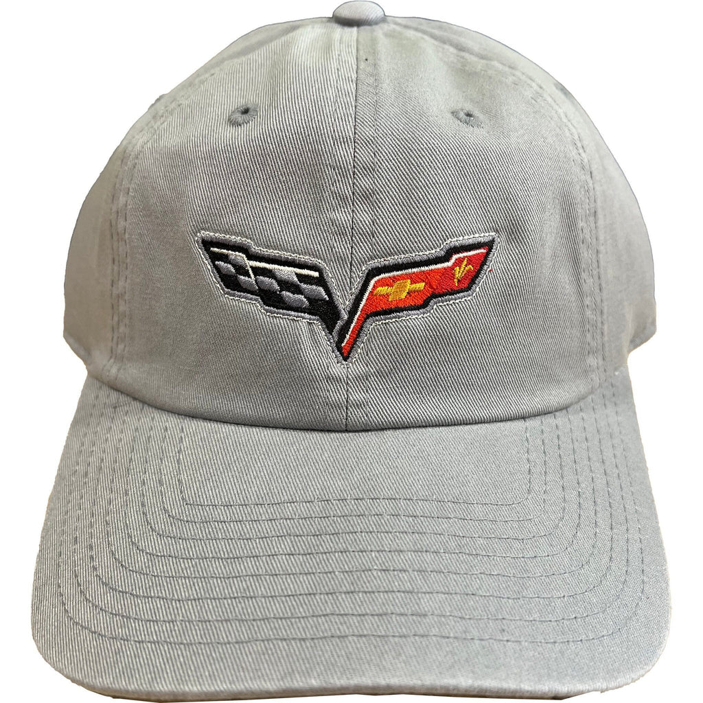 Corvette C6 Logo Baseball Hat Hats Gray