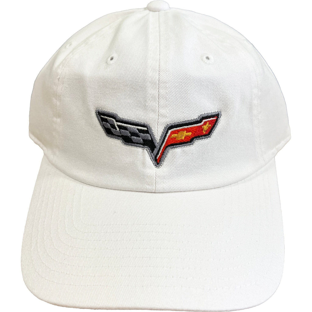 Corvette C6 Logo Baseball Hat Hats Antique White