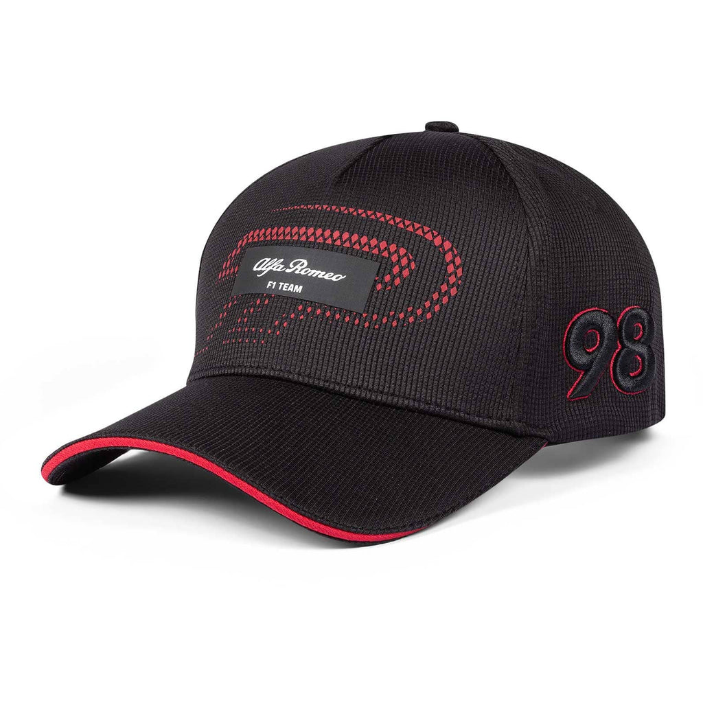 Alfa Romeo Racing F1 2023 Theo Pourchaire #98 Team Hat - Black Hats Alfa Romeo 