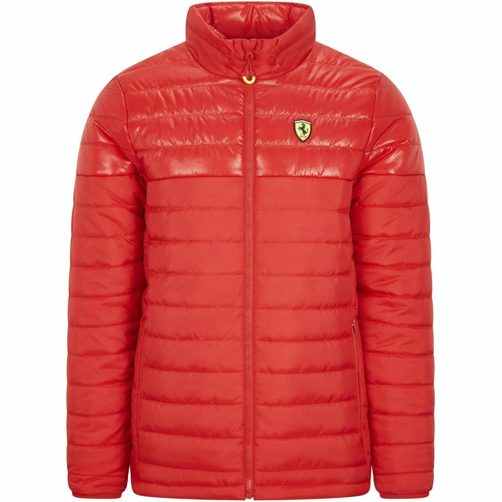 Scuderia Ferrari F1 Men's Padded Jacket- Black/Red Jackets Tomato