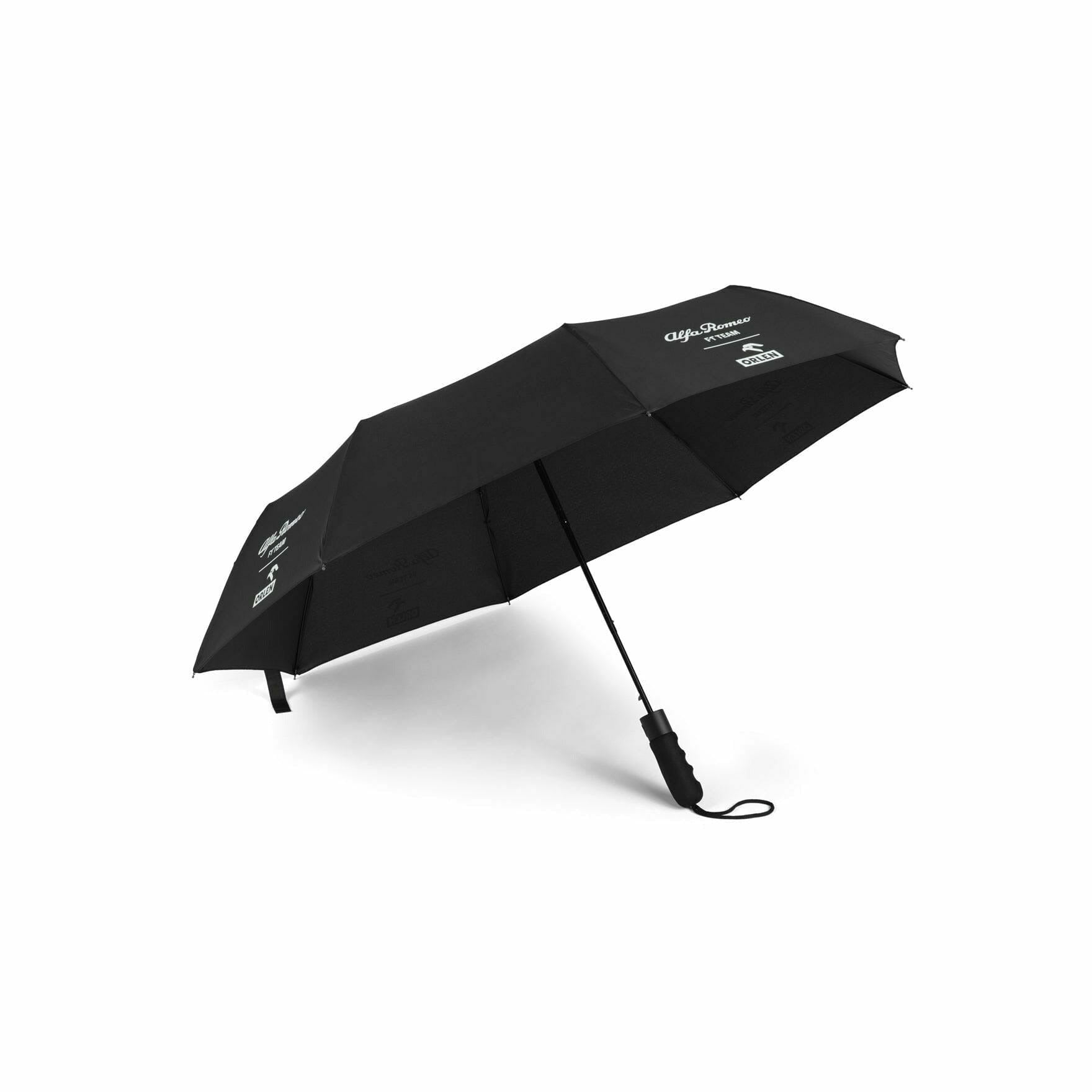 Alfa Romeo Racing F1 Compact Umbrella - Black Umbrellas Dark Slate Gray