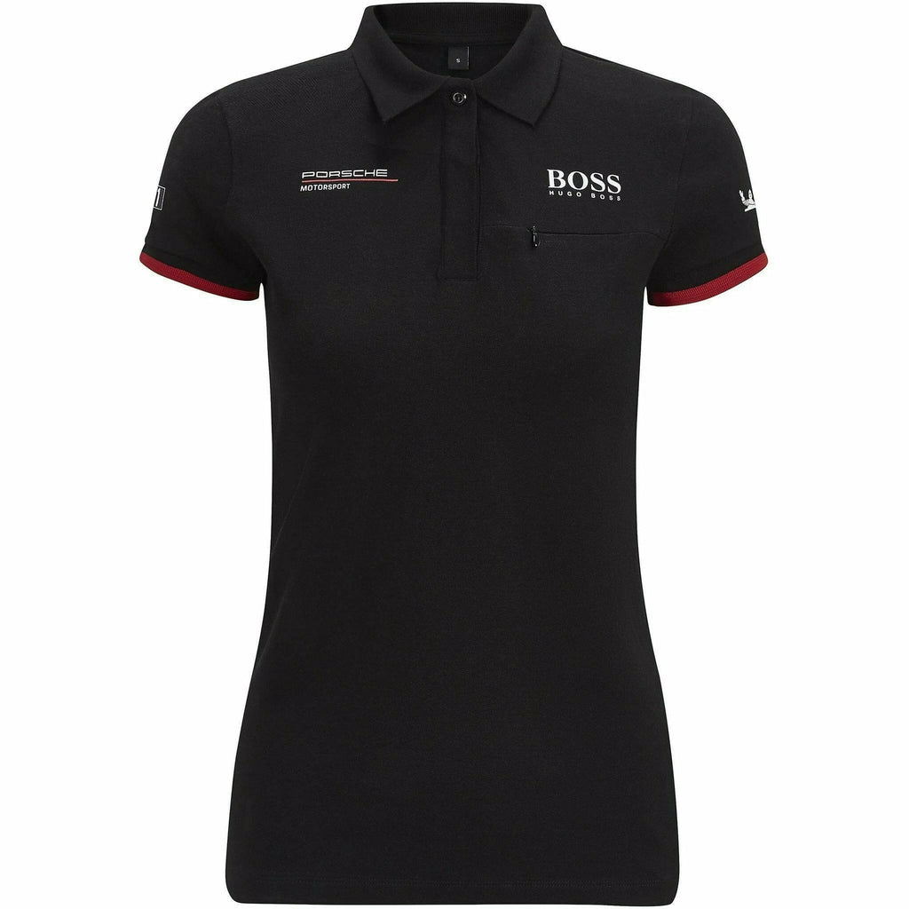 Porsche Motorsport Women's Black Team Polo w/Motorsport Kit Polos Black