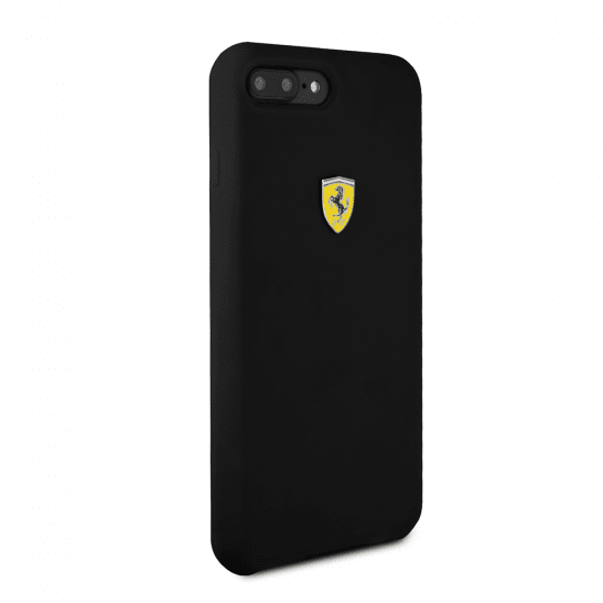 FERRARI BLACK SMOOTH SILICONE HERITAGE CASE Phone Cases Black