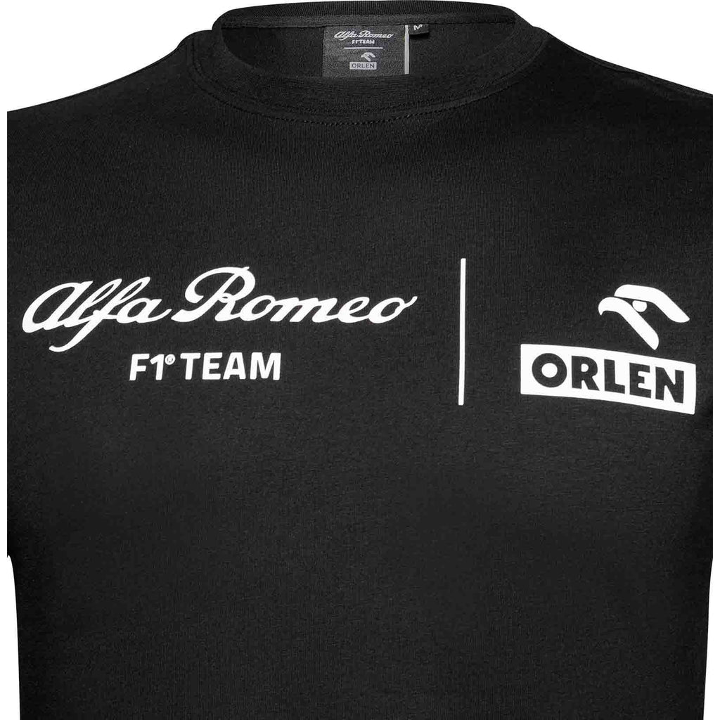 Alfa Romeo Racing F1 Men's Long Sleeve Fanwear T-Shirt T-shirts Black