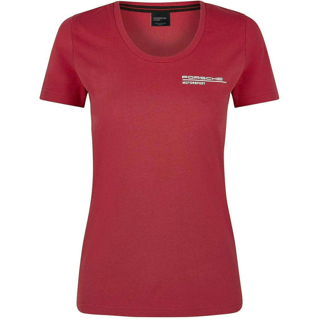 Porsche Motorsport Women's Red T-Shirt T-shirts Brown