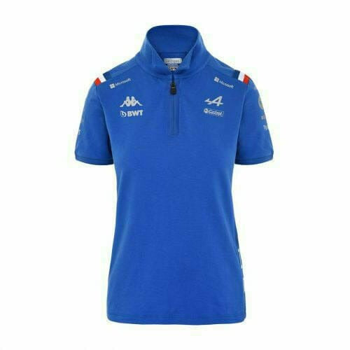 Alpine Racing F1 2022 Women's Team Polo Shirt - Black/Blue Polos Dark Slate Blue