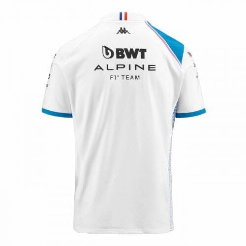 Alpine Racing F1 2023 Men's Team Polo Shirt - Black/White/Blue Polos Alpine 