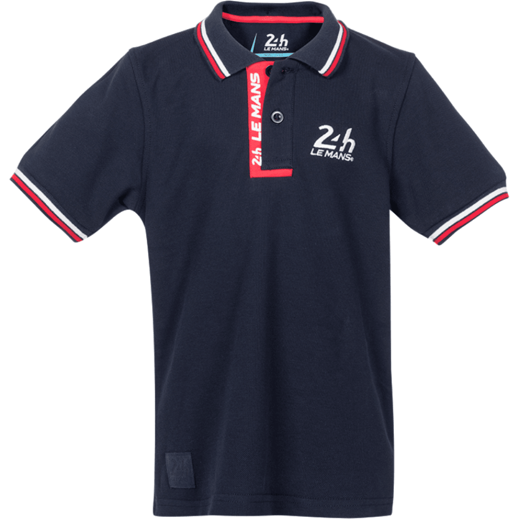 Le Mans 24 Hours Men's Lifestyle Logo Polo - Blue/White Polos Dark Slate Gray