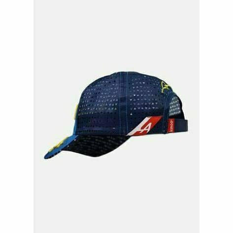 Alpine Racing F1 2021 Kimoa Team Fernando Alonso Spain GP Hat - Blue Hats Dark Slate Gray