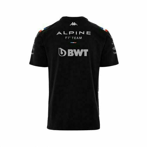Alpine Racing F1 2022 Men's T-Shirt -  Cotton Blue/Black T-shirts Black