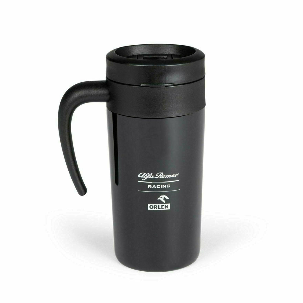 Alfa Romeo Racing F1 Thermal Coffee Mug- Black Drinkware Dark Slate Gray