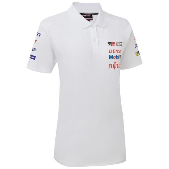 Toyota Gazoo Racing 2022 Women's Team Polo Shirt- White Polos Light Gray